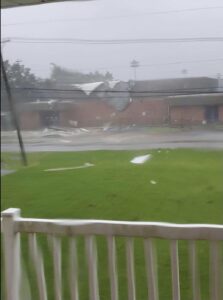 Fisher Middle School in Hurricane Ida